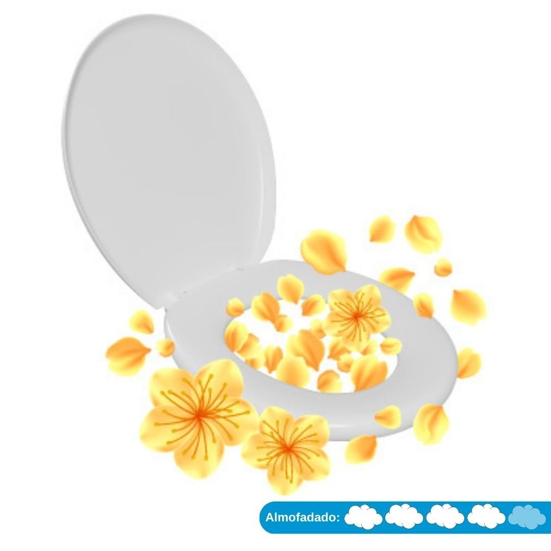 Assento Sanitário Almofadado Perfumado Oval Astra - 6