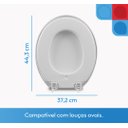 Ver imagem 4 de Assento Sanitário Almofadado Perfumado Oval Astra