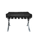 Ver imagem 3 de Banqueta Barcelona Base Cromada Couro Natural Legitimo:preto