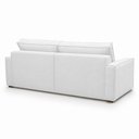 Ver imagem 4 de Sofá Sala de Estar Nilo Retratil Manual Bipartido 230cm 3 Lugares Bouclê Branco m1 - Monari Design