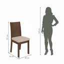 Ver imagem 3 de Conjunto Mesa Celebrare Com Tampo 4 Cadeiras Rinzai Athenas Móveis Lopas