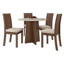 Ver imagem 2 de Conjunto Mesa Celebrare Com Tampo 4 Cadeiras Rinzai Athenas Móveis Lopas