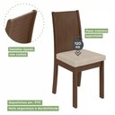 Ver imagem 6 de Conjunto Mesa Celebrare Com Tampo 4 Cadeiras Rinzai Athenas Móveis Lopas