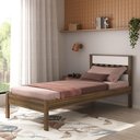 Ver imagem 1 de Cama de Solteiro para Colchão 88 X 188 Cm Multimóveis Nogal Branco