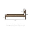 Ver imagem 5 de Cama de Solteiro para Colchão 88 X 188 Cm Multimóveis Nogal Branco