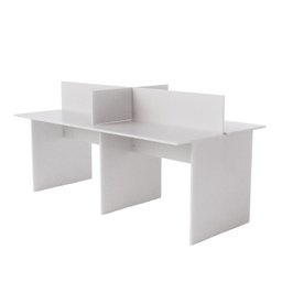 Ilha para Escritório 4 Lugares Cor:bianco - 1 Ilha para Escritório 4 Lugares Cor:bianco - 1