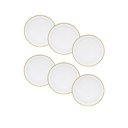 Ver imagem 1 de Kit 12 Pratos Descartáveis para Sobremesa 19cm de Luxo Silverplastic