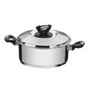 Ver imagem 1 de Caçarola Solar Baquelite Rasa em Aço Inox Fundo Triplo com Tampa e Alças de Baquelite 20cm 2.9 L Tra