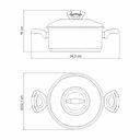 Ver imagem 4 de Caçarola Solar Baquelite Rasa em Aço Inox Fundo Triplo com Tampa e Alças de Baquelite 20cm 2.9 L Tra