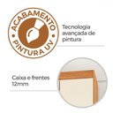 Ver imagem 5 de Guarda-roupa Solteiro Celesti 6 Portas 2 Gavetas com Espelho Mel - Pnr Móveis