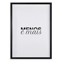 Ver imagem 1 de Quadro Minimalista Menos É Mais 24x18cm:moldura Preta