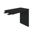 Ver imagem 5 de Escrivaninha Mesa Escritório em L Executiva 158,5cm Tamburato Marrom/Nogal/Preto Artany