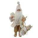 Ver imagem 1 de Boneco Papai Noel de Natal em Pé Champanhe 30cm