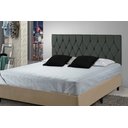 Ver imagem 1 de Cabeceira Painel Dubai Deluxe Estofada Queen Size Cinza - 1,60 metros