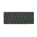Ver imagem 2 de Cabeceira Painel Dubai Deluxe Estofada Queen Size Cinza - 1,60 metros