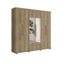 Guarda-Roupa 6 Portas Ágata com Espelho Niágara - Fabrimóveis - 1