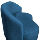 Ver imagem 6 de Namoradeira Decorativa Beatriz Orgânica Bouclé Azul Marinho