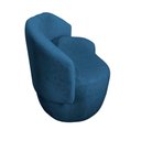 Ver imagem 4 de Namoradeira Decorativa Beatriz Orgânica Bouclé Azul Marinho