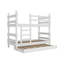 Ver imagem 5 de Treliche Madeira Maciça - Vira 2 Camas - para Colchão 78/88x188cm Multimóveis CR35685 Branco