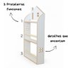 Nicho Prateleira Casinha City em Mdf Branco – Quarto Infantil - 4