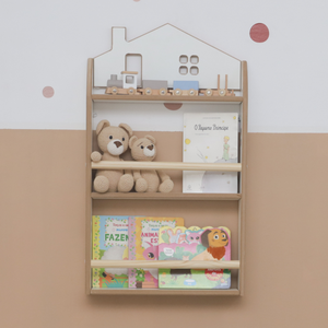 Nicho Prateleira Casinha City em Mdf Branco – Quarto Infantil