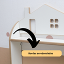 Ver imagem 2 de Nicho Prateleira Casinha City em Mdf Branco – Quarto Infantil