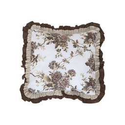 Almofada Pietra Com Enchimento Babado Elegante 1 Peça Floral - 1