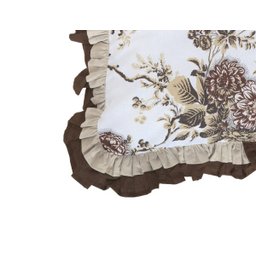 Almofada Pietra Com Enchimento Babado Elegante 1 Peça Floral - 2