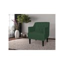 Ver imagem 3 de Poltrona Decorativa Alice Suede Verde Pés Madeira Ms Decor