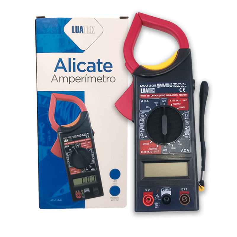 Alicate Amperímetro Multímetro Digital Luatek C/ Estojo - 3