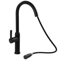 Misturador Monocomando Gourmet Extensível Preto Fosco - 3