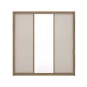 Ver imagem 2 de Guarda Roupa Casal C/ Espelho 3 Portas Deslizantes 2 Gavetas 5 Prateleiras 4 Cabideiros Residence de