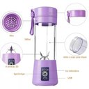 Ver imagem 6 de Mini Liquidificador Usb Recarregável 6 Lâminas 380ml