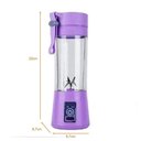 Ver imagem 2 de Mini Liquidificador Usb Recarregável 6 Lâminas 380ml