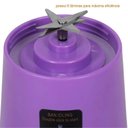Ver mais imagens de Mini Liquidificador Usb Recarregável 6 Lâminas 380ml