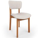 Ver imagem 6 de Kit 06 Cadeiras para Sala de Jantar Cozinha Living Estofada Dara L02 Linho Cru - Lyam Decor