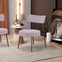 Ver imagem 7 de Kit 02 Poltronas Decorativas para Sala de Estar Base Fixa Londres L02 Suede Rosê - Lyam