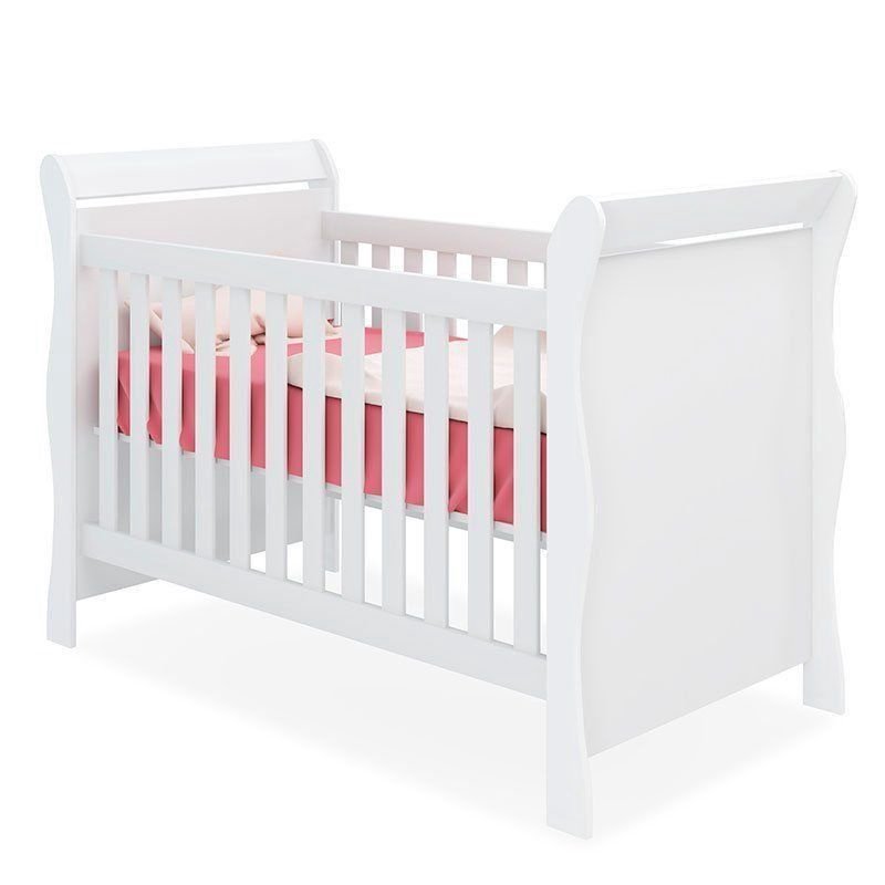 Berço Mini Cama Colonial Baby Amore Com Trava Branco Qmovi MadeiraMadeira