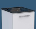 Ver imagem 4 de Gabinete de Aço para Lavanderia 47cmtanque Preto Cozimax:branco