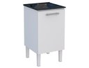 Ver imagem 1 de Gabinete de Aço para Lavanderia 47cmtanque Preto Cozimax:branco