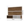 Painel para TV 130cm Combo Sorento Canela com Off Bianco - MiraRack Móveis - 3