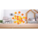 Ver imagem 2 de Luminária de Mesa Árvore de Luz Estilo Bonsai com Bolinhas Bivolt (amarelo)