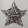 Estrela de Natal Decorativa Aramada com 10 LEDS Natural/Branca 30cm - 2