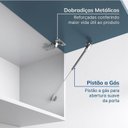 Ver imagem 6 de Cozinha Compacta Planejada 4 Peças 2 Aéreos 2 Balcões Soho CabeCasa MadeiraOriginals Azul/Branco
