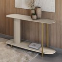 Ver imagem 5 de Buffet Aparador Orgânico 135cm Pés Metálicos Alison Off White L04 - D'rossi