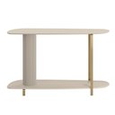 Ver imagem 4 de Buffet Aparador Orgânico 135cm Pés Metálicos Alison Off White L04 - D'rossi