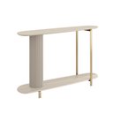 Ver imagem 1 de Buffet Aparador Orgânico 135cm Pés Metálicos Alison Off White L04 - D'rossi