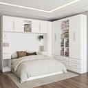 Ver imagem 1 de Guarda-roupa Modulado 9 Portas 8 Gavetas Maestro Branco - Panorama Móveis