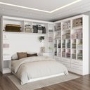 Ver imagem 2 de Guarda-roupa Modulado 9 Portas 8 Gavetas Maestro Branco - Panorama Móveis