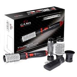 Escova Rotativa Giratória Modela Alisa Seca Profissional Ga.Ma 1300w Com 4 acessórios - 1